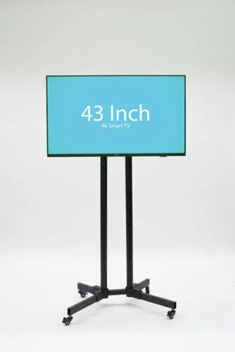 43 Inch 4K Smart TV Rental on Mobile Stand (Popular)