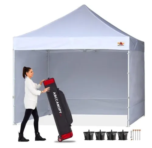 10x10 Pop Up Canopy Tent, Detachable Sidewalls - ABCCANOPY