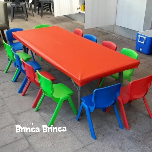 Mesón 180x70 cm + 12 sillas