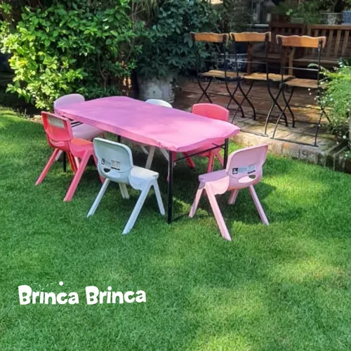 Mesa 60x120 cm + 6 sillas 