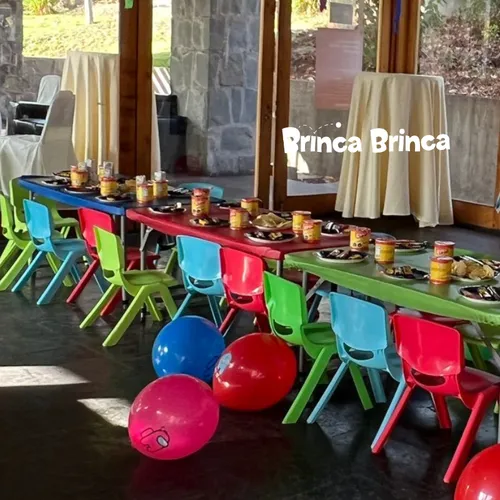 Mesas 60x120 + 20 sillas