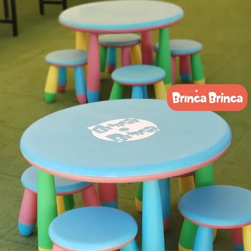 Mesa Redonda + 4 banquitos