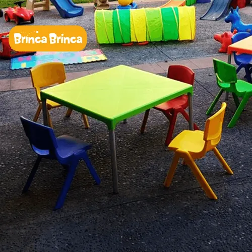 Mesa 50x50 cm + 4 Sillas color