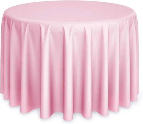 Pink Round Table Linen