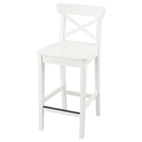 ROSENTORP Bar Stool with Backrest