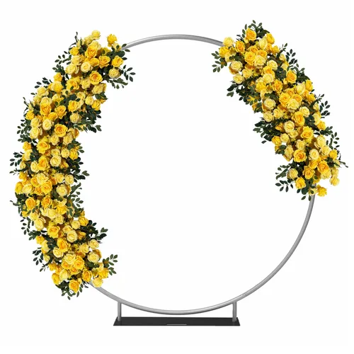 2 pcs/pk Premade Flower Backdrop Arch/Table Runner Dec