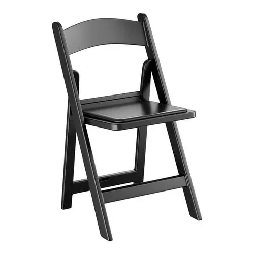Black Resin Folding Chair