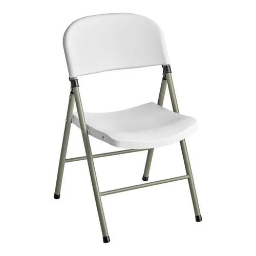 White Padded Folding Chair