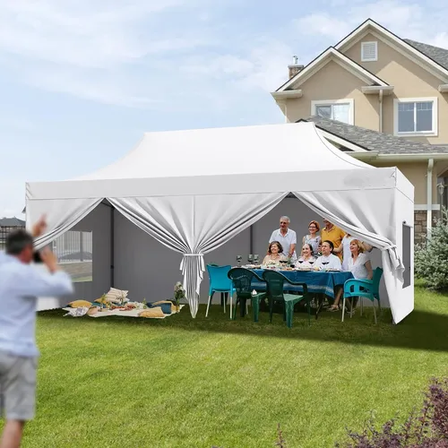 10x20 FT Pop up Canopy with Removable Sidewalls