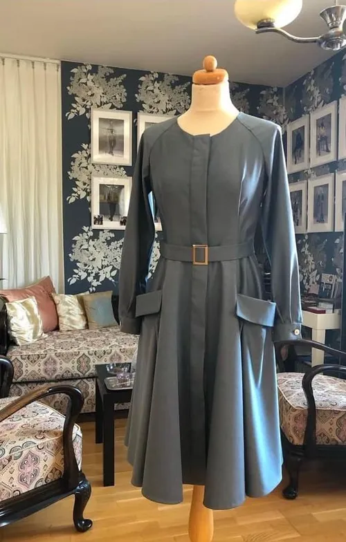 Světle modré košilové šaty DitaFil