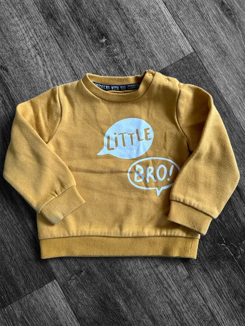 Žlutá mikina Little bro
