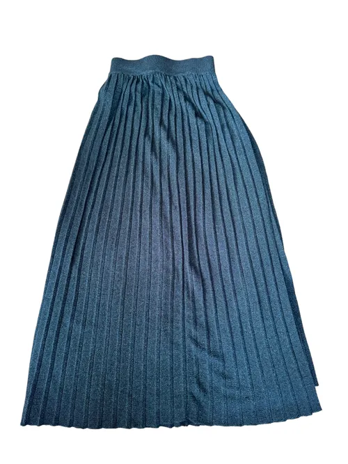 Plisovaná sukně s lurexovým vláknem