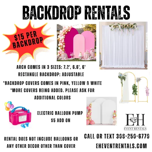 Backdrop Rental Package