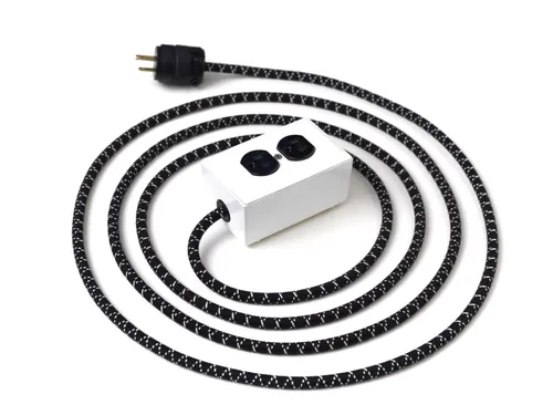 Extension 10mts Dual socket 110v PRODUCCION (NOT GROUNDED)