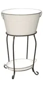 White Drink Tub on Stand