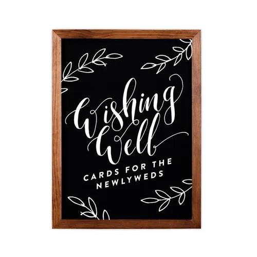 Wishing Well Sign Blackboard