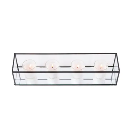 Rectangle Glass Centrepiece