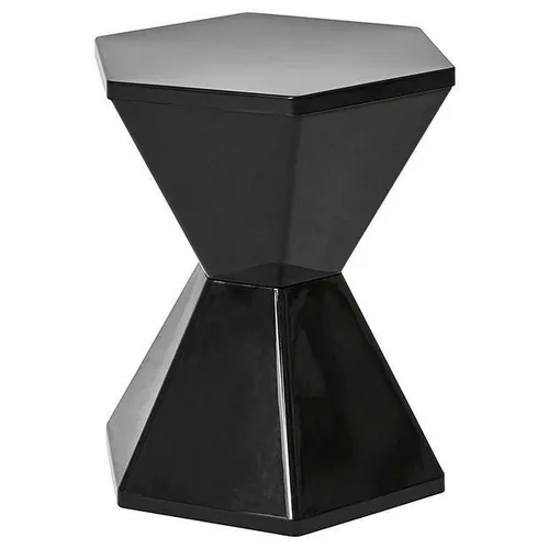 Stool Black Hexagon 