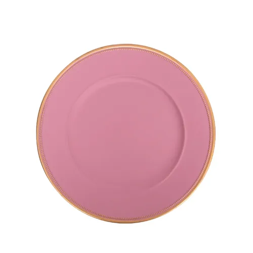 Pink/Gold Charger Plate