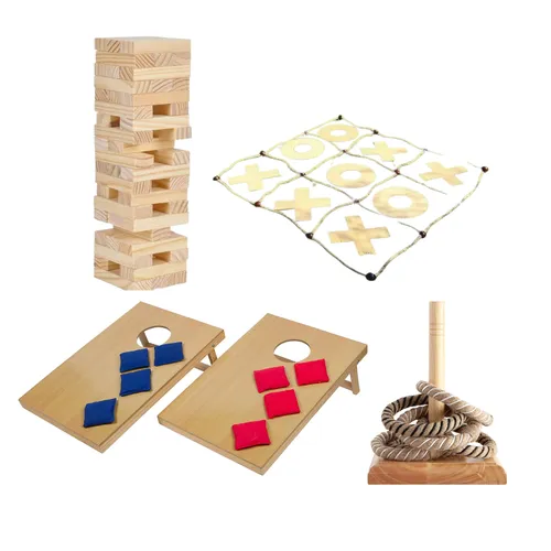 Lawn Games Package - Naughts and Crosses, Ring Tos