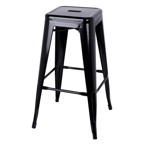 Stool Square Black Gloss