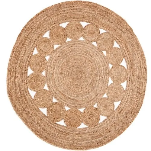 Round Jute Carpet Large