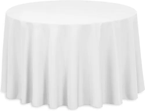 White Round Table Cloth