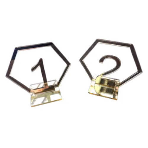 Small Hexagon Table Numbers (1-16)