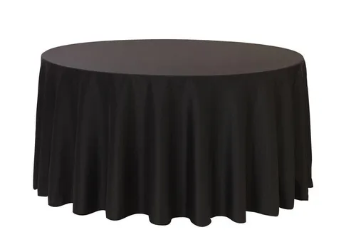 Table Cloth Round Black 