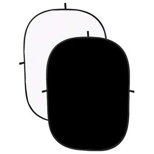 Visico 2 in 1 Black/White Foldable Screen - 150x200cm 