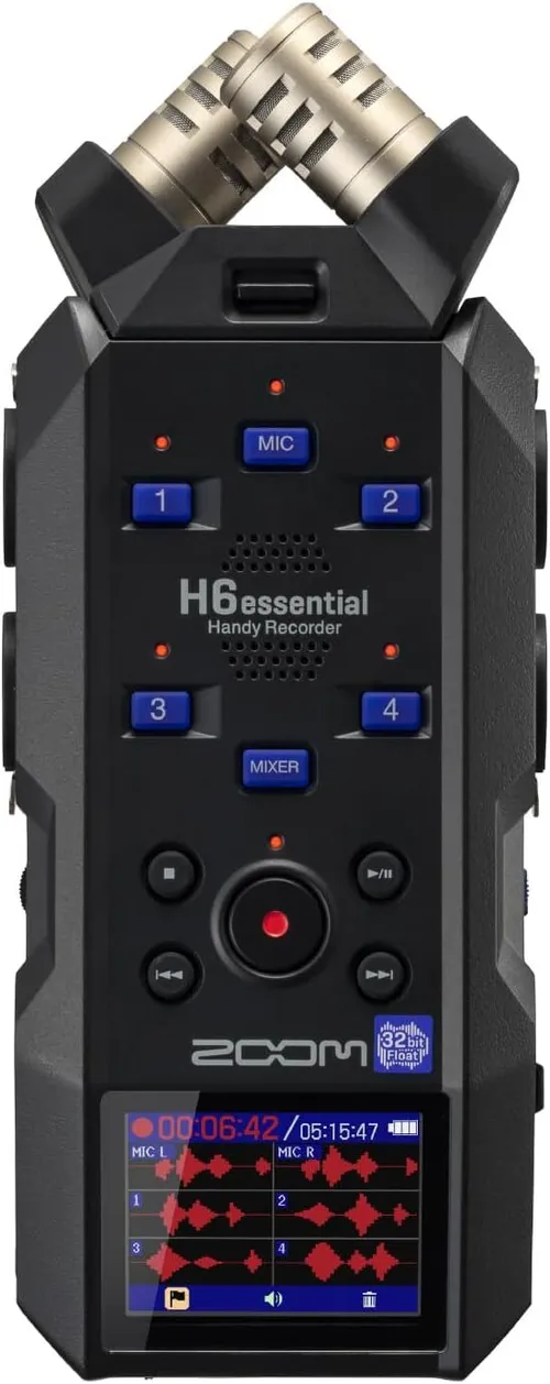 Zoom H6essential 6-Track 32-Bit Float Portable Audio Recorder