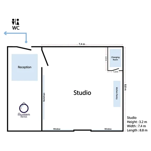 Studio Rental (Basic Package)