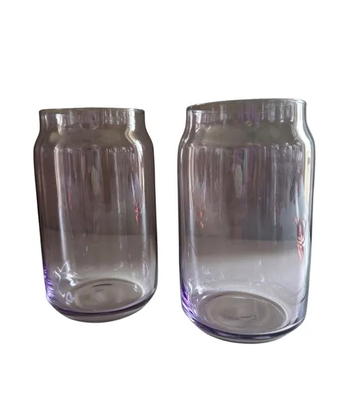 Purple Water and Soda Glasses