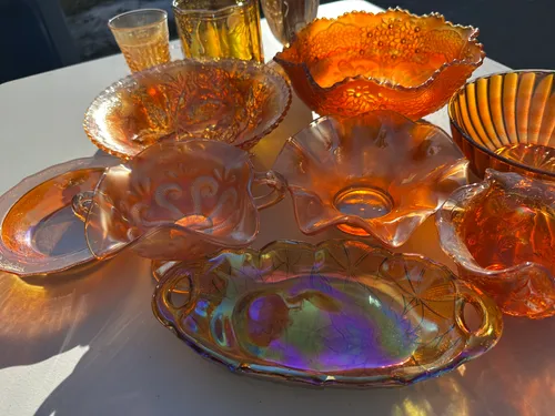 Carnival Glass Serveware