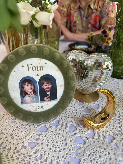 Velvet frame - Green