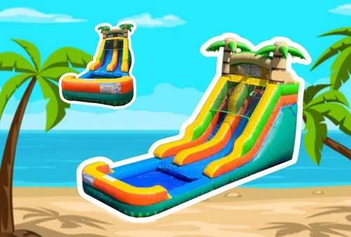 15' Tropical Water slide
