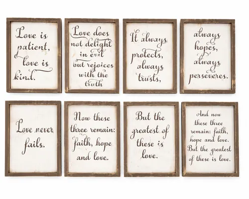 Corinthians Wedding Sign Set (8)