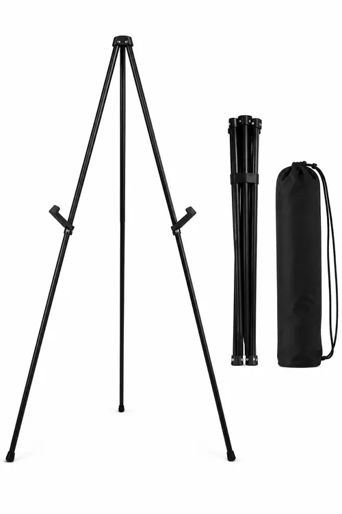 Black Adjustable Easel Stand