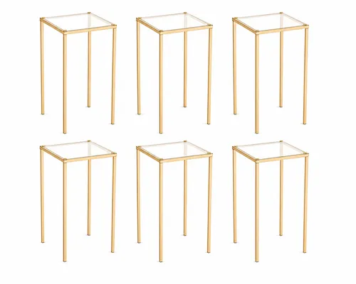 Gold Centerpiece Stands – Set of 6