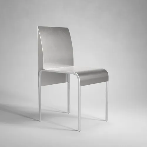 Chaise en aluminium, années 1980