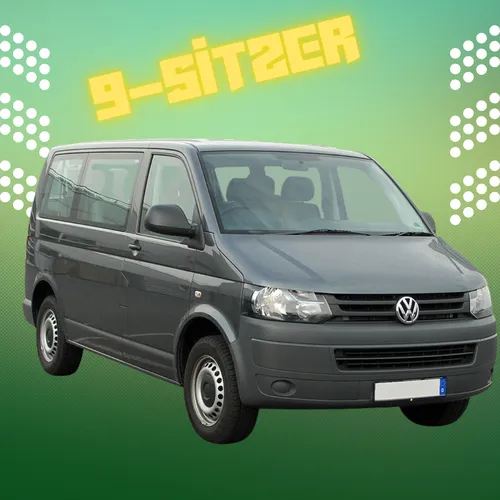 VW T5 Facelift 9-Sitzer je Tag 100km frei +250KM Paket
