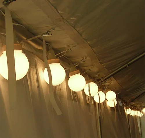 Set of 8-Globe Lights (stretches 35 feet) 