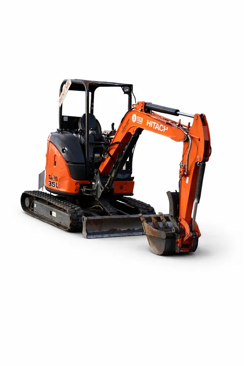 8,000 pound (4 ton) mini excavator with Hydraulic thumb
