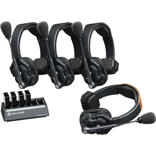 Sistema Intercom Inalámbrico Hollyland Solidcom SE 4-Set