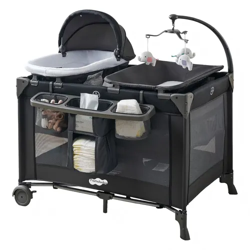 4-in-1 Pack ’n Play Rental with Bassinet & Changing Table