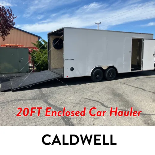 #E1 (CALDWELL) 20FT CAR HAULER ENCLOSED