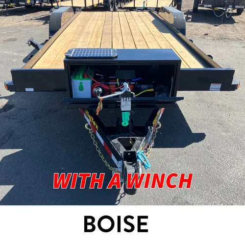 #C5 (BOISE) 18FT FLATBED CAR HAULER W/ WINCH