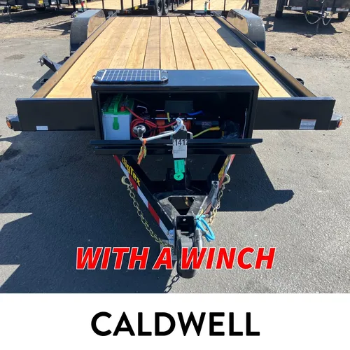#C4 (CALDWELL) 18FT FLATBED CAR HAULER W/ WINCH
