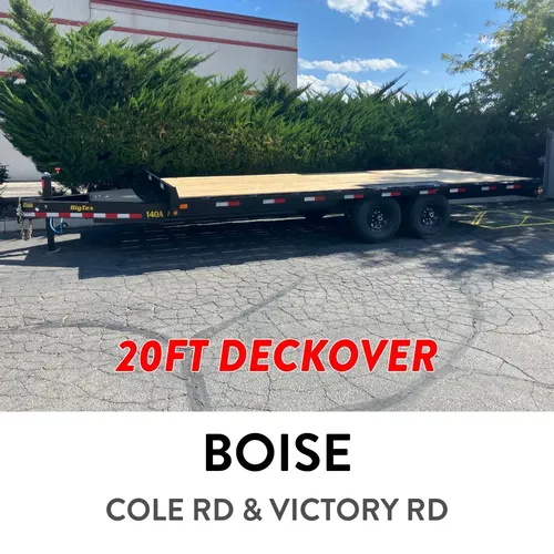 #F3 (SOUTH BOISE) 20FT DECKOVER EQUIPMENT FLATBED TRAILER 