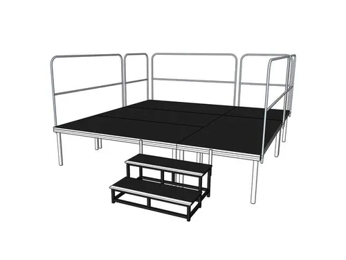 podium 3x3 inclusief trap